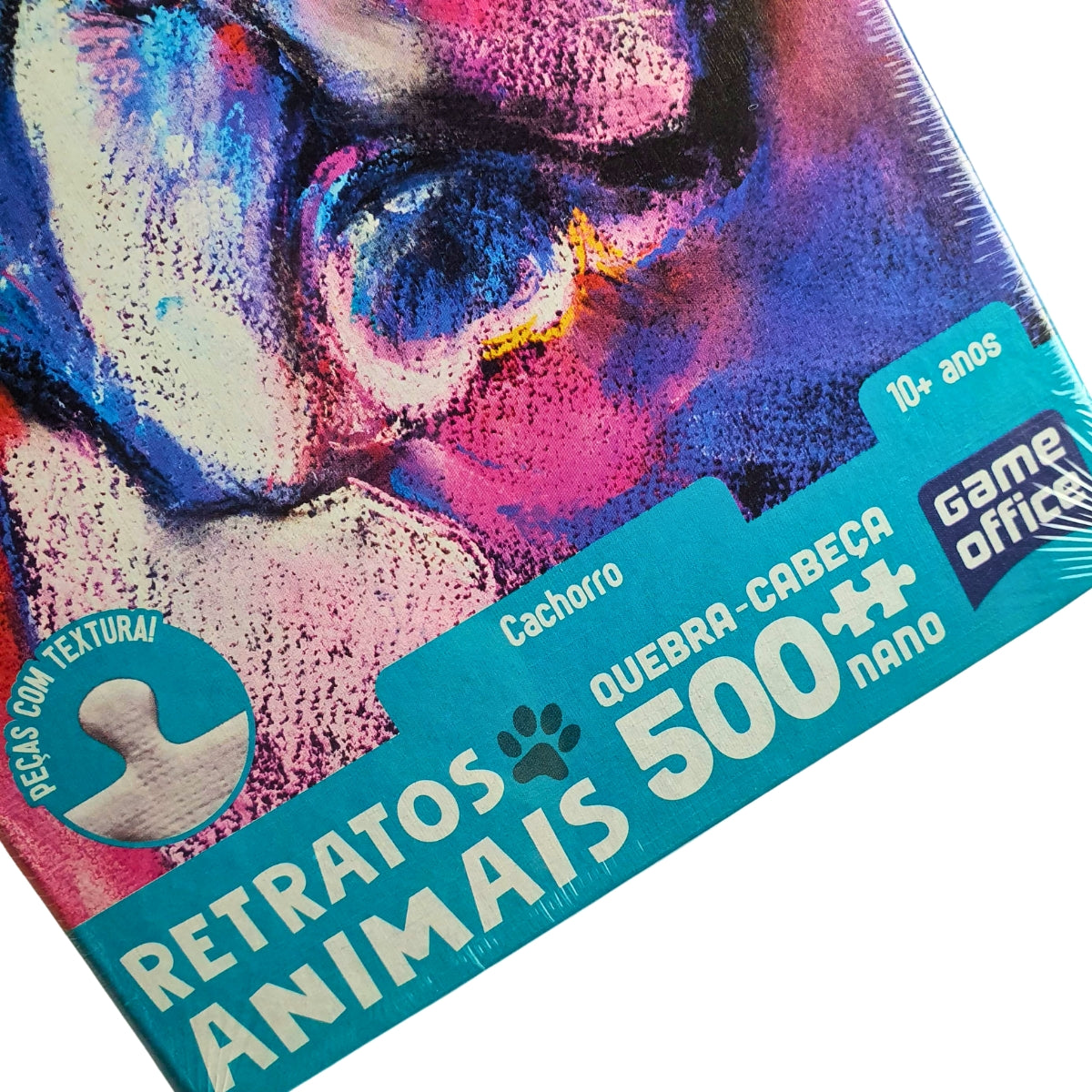 Quebra-Cabeça Toyster Colorido Cachorro 500 Peças Nano - Retrato Animais Quebra-Cabeça Toyster Colorido Cachorro 500 Peças Nano - Retrato Animais